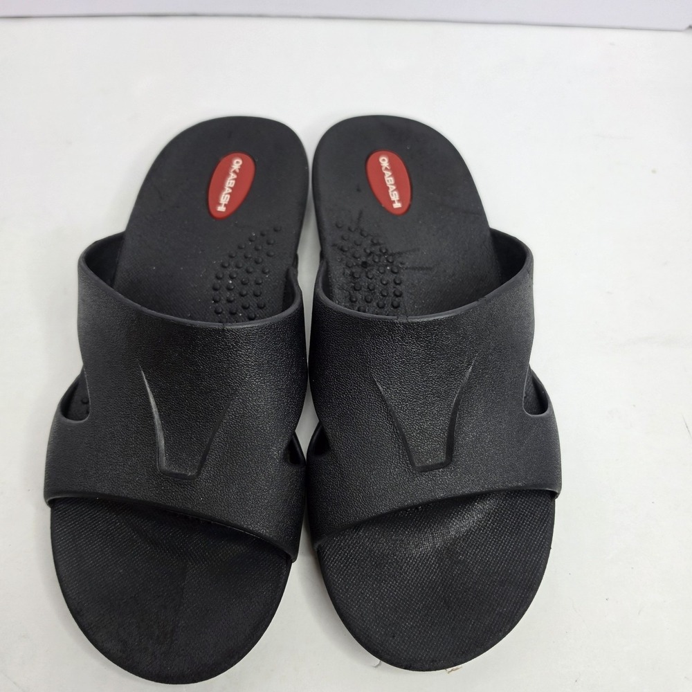 Okabashi Slip On Sandals Size 7 Black